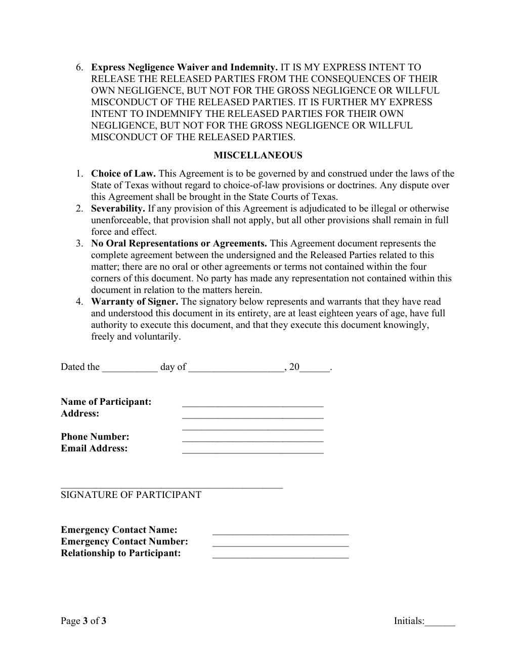 Agreement, page 3 of 3